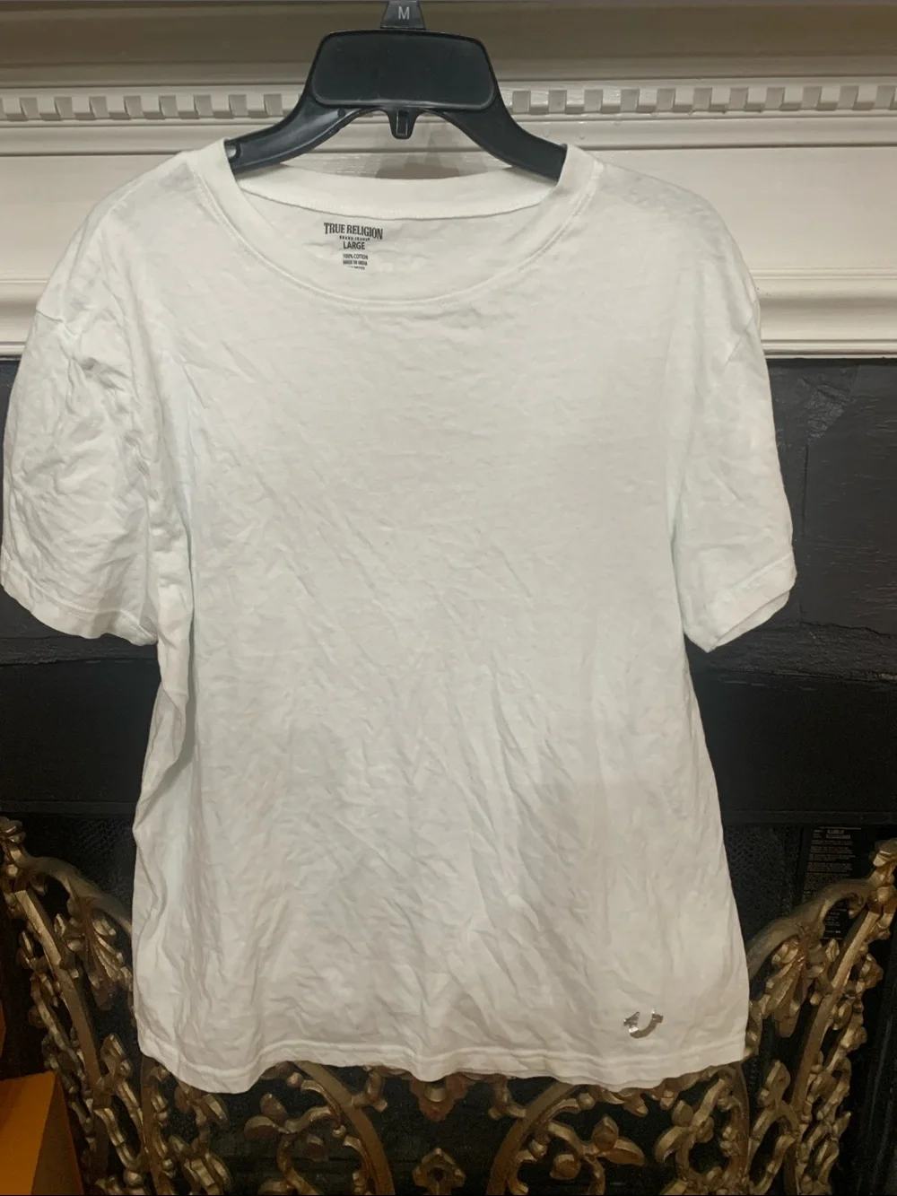 True Religion White Short Sleeve Crewneck Tee